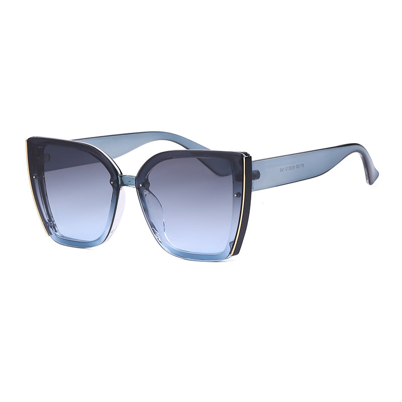 Fashion Cat-Eye Oversized Sunglasses for Women, UV Protection Trendy Sunglasses 