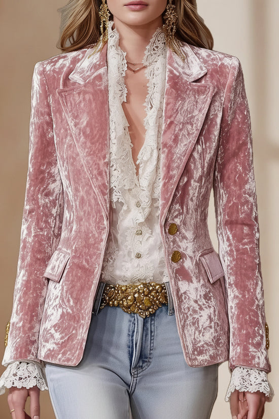 Fashionable Slim Fit Suit Jacket with Lapel and Pocket for Women, Long Sleeve, Casual Wear 