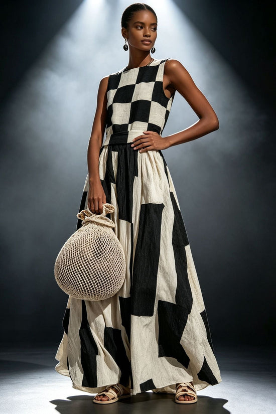 Round neck sleeveless loose dress 