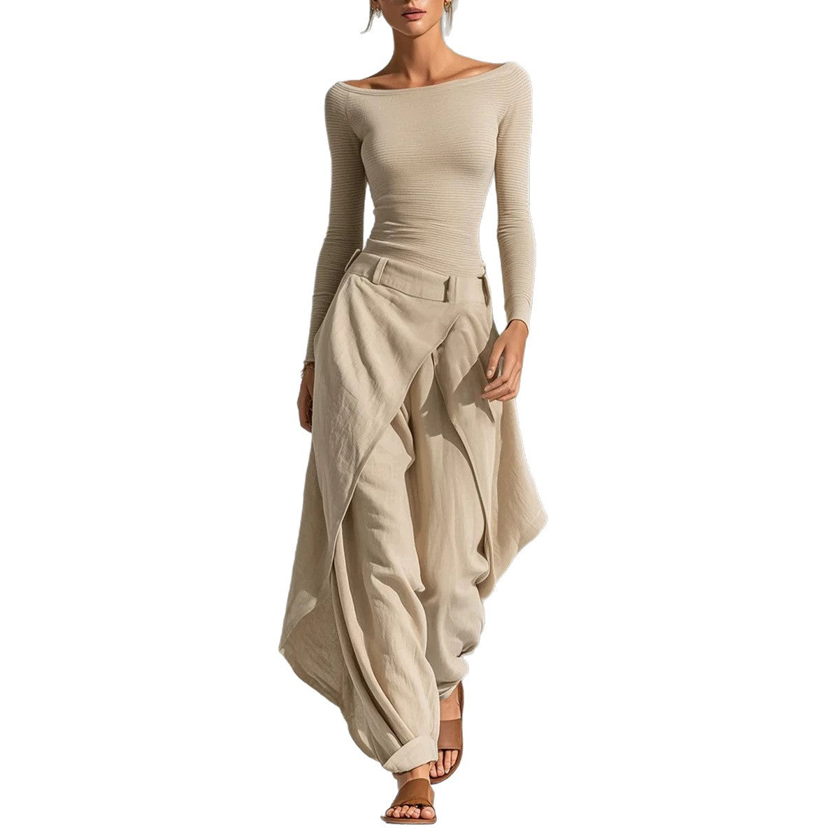 Loose top+pants two-piece set for women 
