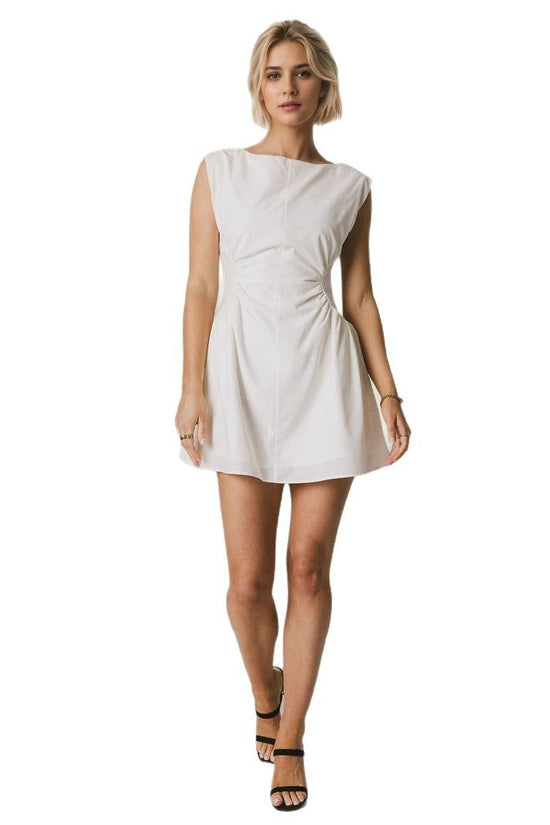 Solid color slim fit dress 