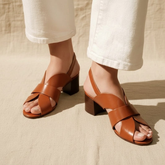 Made to order ships in 3–5 days High heeled solid color open toed women's sandals 