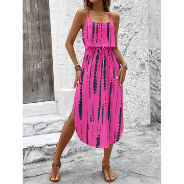 Pink base with black stripes