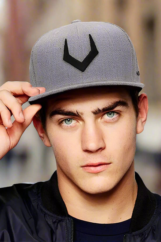 Unisex Grey Wool Snapback FitiqueFit