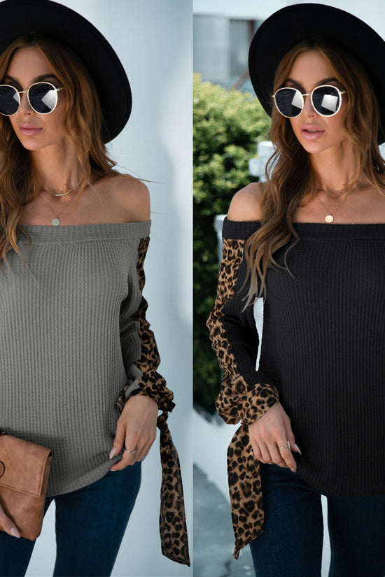 Womens Tops Knitted Stitching Lace Top | Womens Long Sleeve T Shirts - Diversi™ Fashion