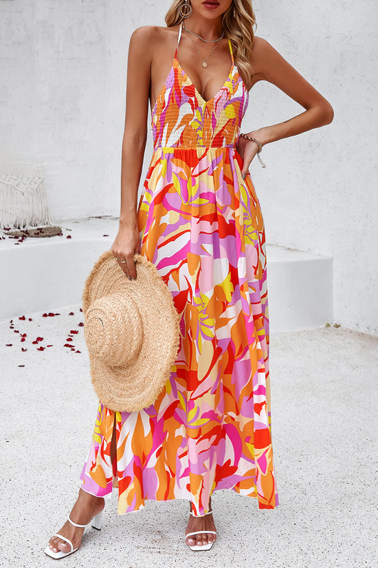 Women's Holiday Printing Slip Dress | floral summer dresses | Diversi