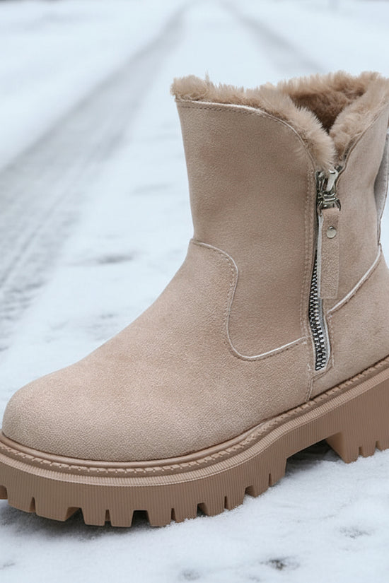 Snow Boots Velvet Warm Cotton Shoes Plus Size CJ