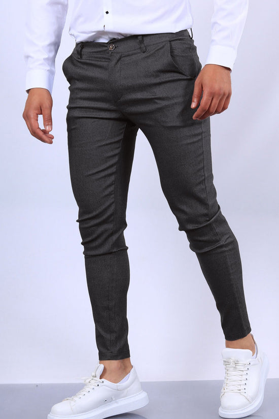 👔 Men's Slim Fit Button Trousers – Versatile Office & Casual Wear FitiqueFit