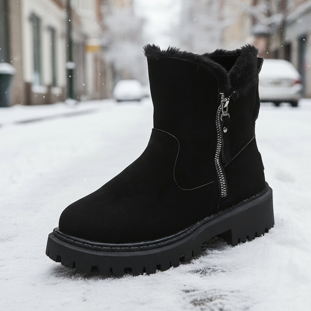 Snow Boots Velvet Warm Cotton Shoes Plus Size CJ