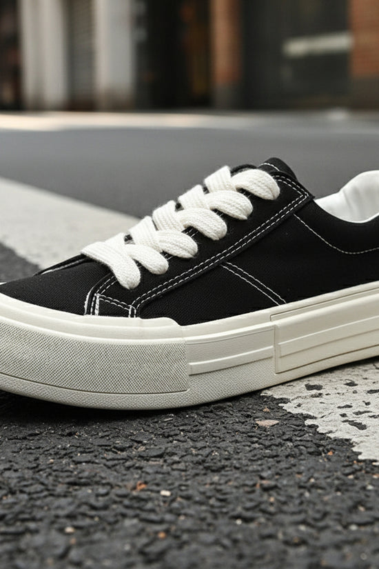 Women's Canvas Platform Casual Sports Skate Shoes CJ