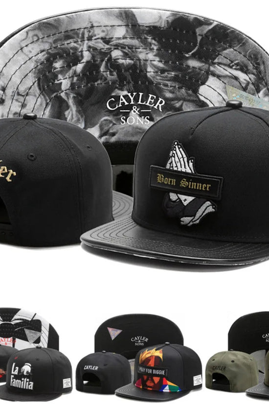 Classic Snapback Hat – Flat Bill Adjustable Baseball Cap FitiqueFit