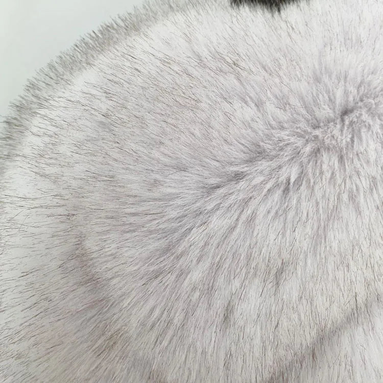 Faux Fur Coat Women Luxury Stand Fur Collar Furry Jacket