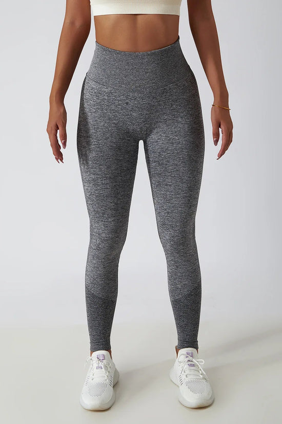 Seamless Ribbed Yoga Leggings – Tummy Control Fit FitiqueFit