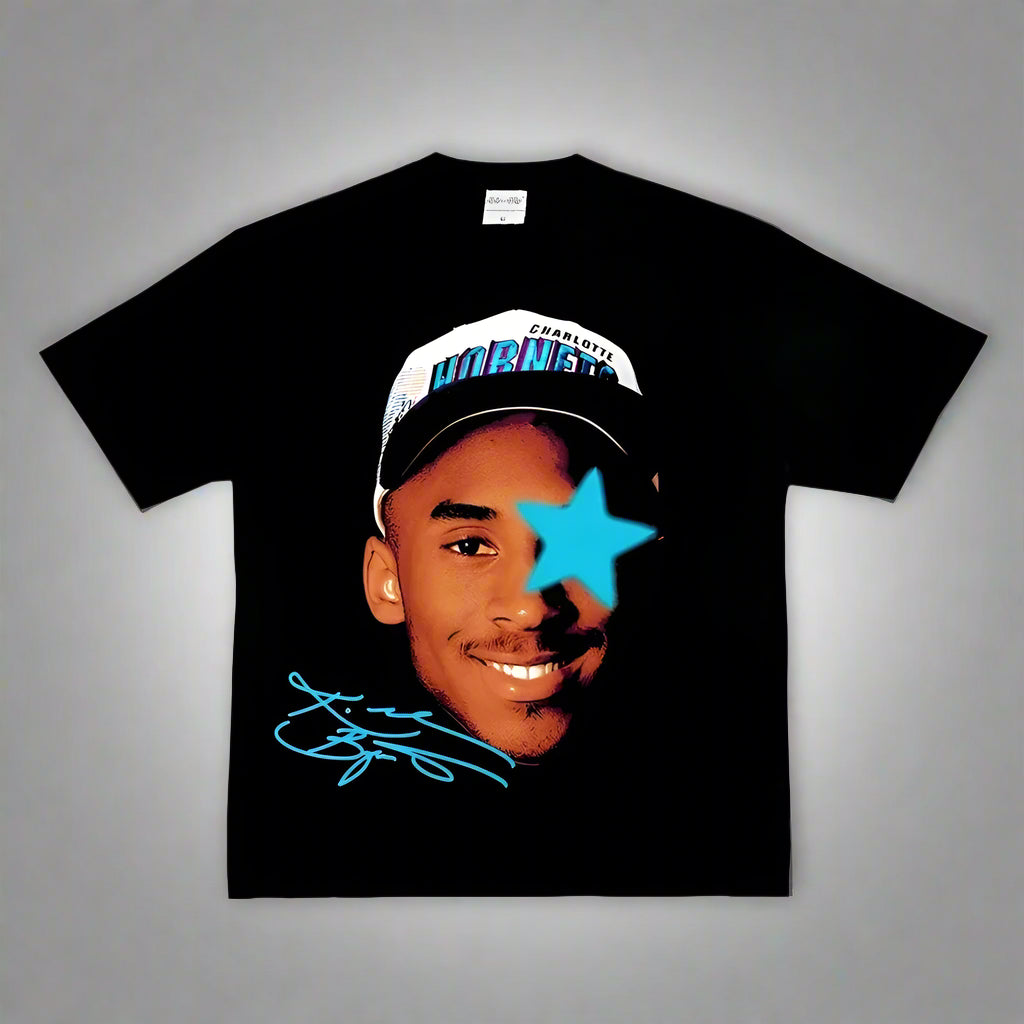 Fashion Men Women T-shirt Basketball Star American Big Head Print Short Sleeve Cotton T-Shirt Loose Street Wear Tops Clothing FitiqueFit