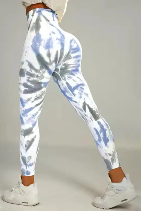 🧘‍♀️ Tie-Dye Seamless High-Waist Scrunch Butt Leggings FitiqueFit