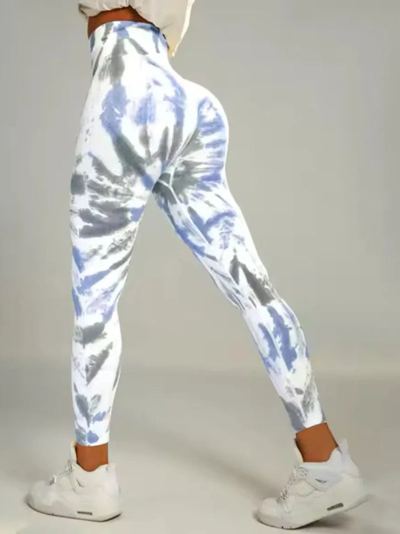 🧘‍♀️ Tie-Dye Seamless High-Waist Scrunch Butt Leggings FitiqueFit