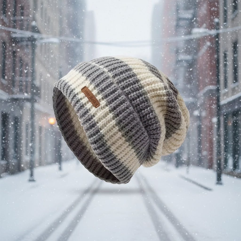 Unisex Female Beanies Casual Stacking Knitted Bonnet Caps Winter Warm Hats for Women Men Hats Stripe Hip Hop MZr10 FitiqueFit