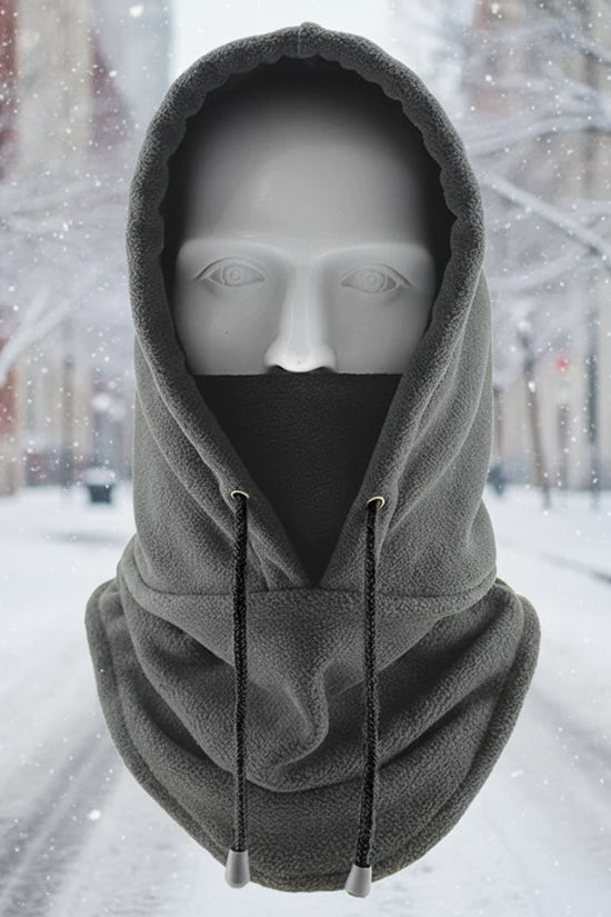 Winter Thermal Neck Warmer Outdoor Fleece Balaclava Scarf Skiing Face Mask Snood Hood Hat Windproof Keep Warm Cycling Cap New FitiqueFit