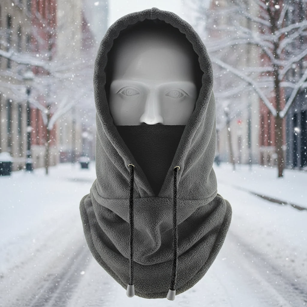 Winter Thermal Neck Warmer Outdoor Fleece Balaclava Scarf Skiing Face Mask Snood Hood Hat Windproof Keep Warm Cycling Cap New FitiqueFit
