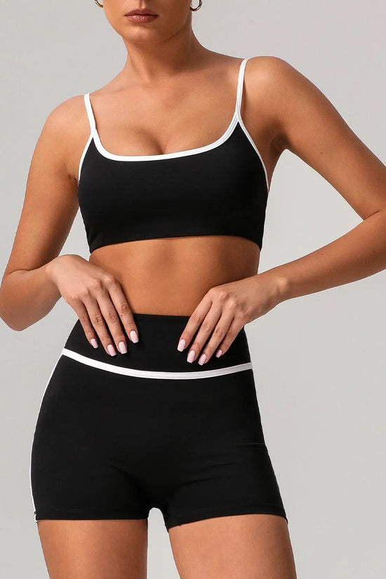 🖤 Seamless Yoga Set – High Waist, Hip-Lifting FitiqueFit