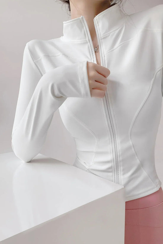 S-3XL Sun Quick Drying Sports Coat Women's Tight Top Yoga Jacket Long Sleeve Zipper Jacket Running Fitness Women's Jacket 