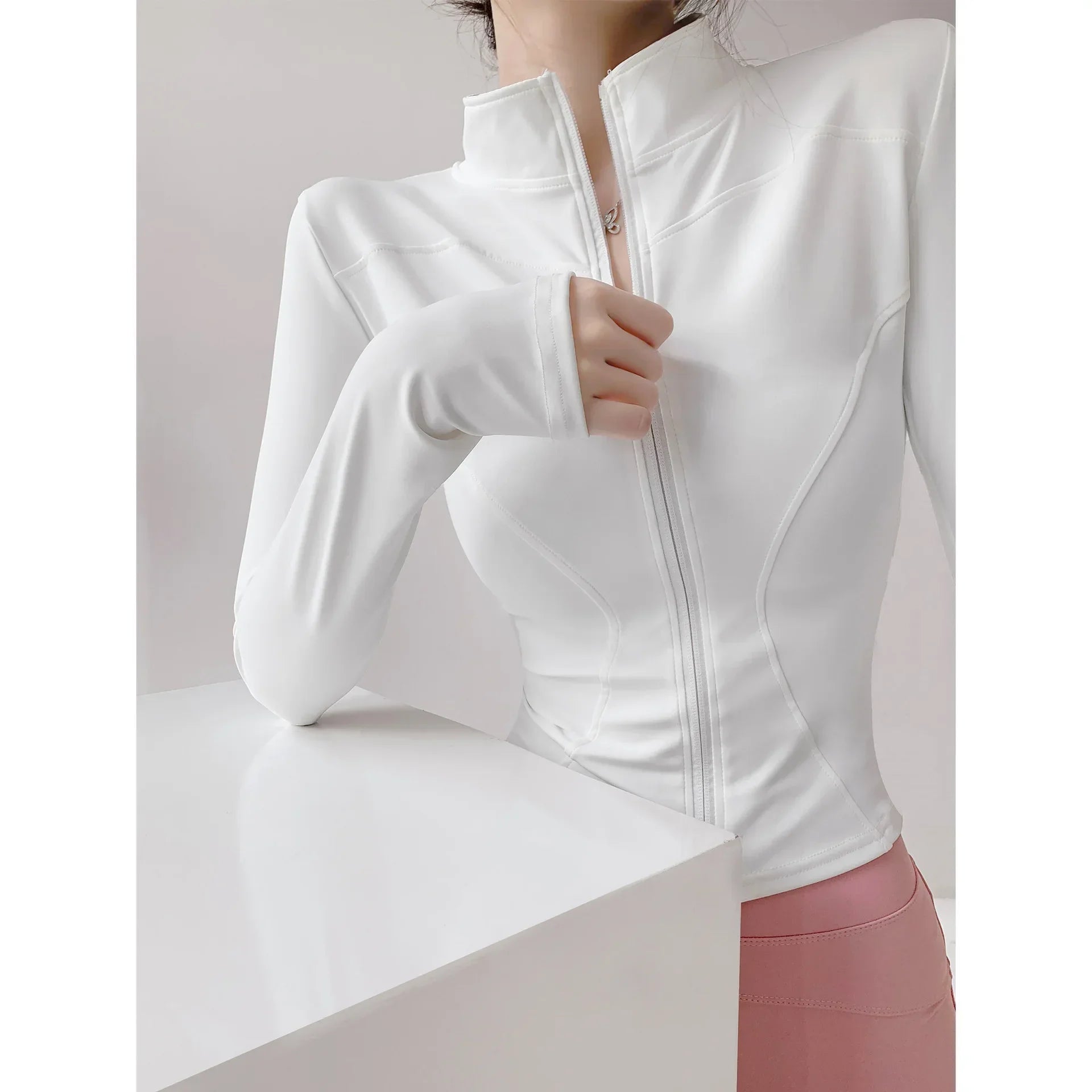 S-3XL Sun Quick Drying Sports Coat Women's Tight Top Yoga Jacket Long Sleeve Zipper Jacket Running Fitness Women's Jacket 