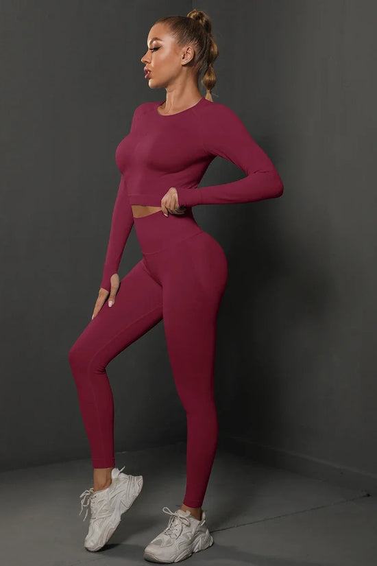 Women's Seamless Long Sleeve Yoga Top FitiqueFit