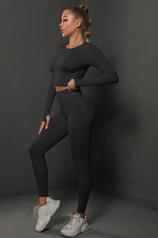 Women's Seamless Long Sleeve Yoga Top FitiqueFit