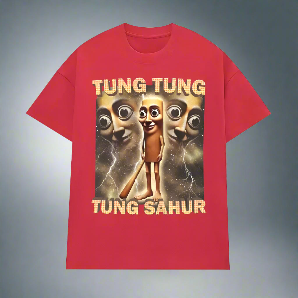 Tung Tung Tung Sahur Meme T-Shirt FitiqueFit