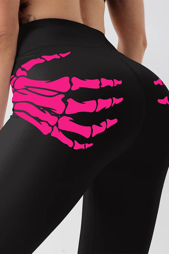 🖤 Women's Claw Skull High-Waisted Yoga Leggings FitiqueFit