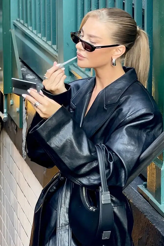 Women Fashion Long Leather Jackets | Diversi Fashion