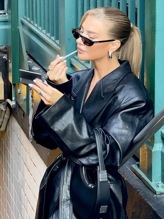 Women Fashion Long Leather Jackets | Diversi Fashion