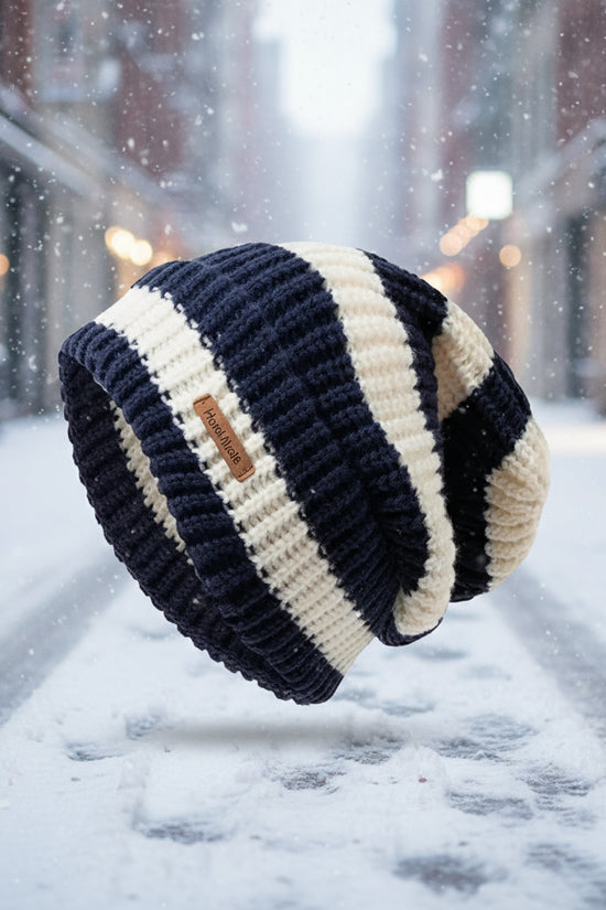 Unisex Female Beanies Casual Stacking Knitted Bonnet Caps Winter Warm Hats for Women Men Hats Stripe Hip Hop MZr10 FitiqueFit
