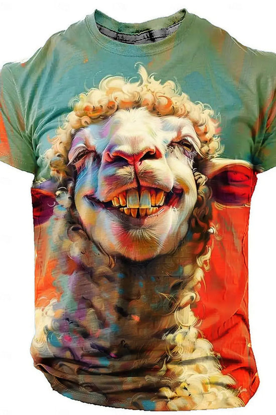 🦁  3D Animal Print Funny T-Shirt – Bold Summer Streetwear FitiqueFit