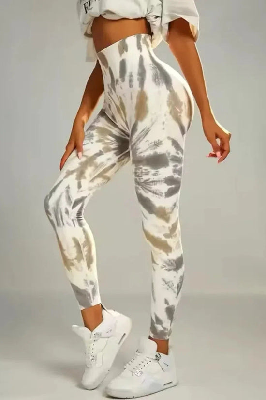 🧘‍♀️ Tie-Dye Seamless High-Waist Scrunch Butt Leggings FitiqueFit