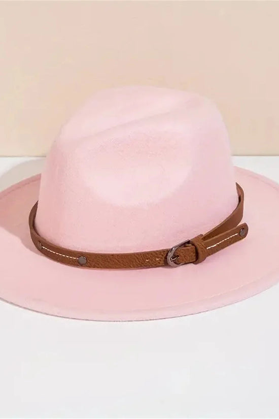 Unisex Wool Fedora – Flat-Brim Felt Hat for Fall & Winter FitiqueFit