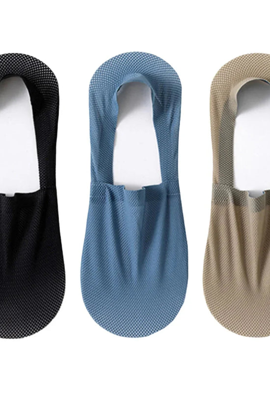 3-Pack Invisible Boat Socks – Breathable Low-Cut Socks 
