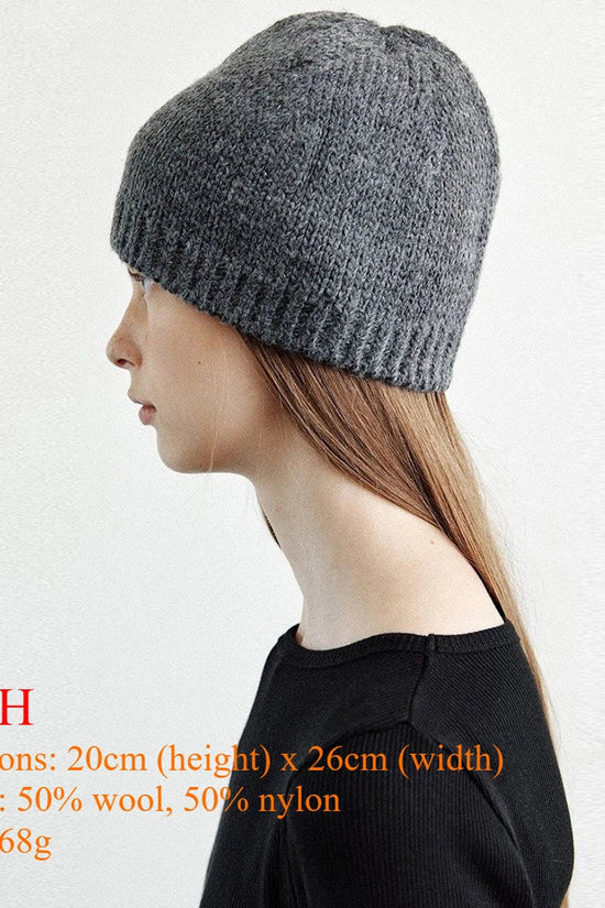 INS Real Fur Wool Winter Hats for Women Sun Animals Cartoon Warm Knit Thick Beanie Cap Solid Cover Head Sombreros De Mujer 