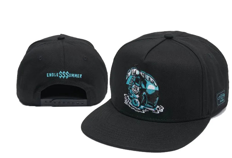Skull Hand Snapback Hat – Flat Bill Adjustable Baseball Cap FitiqueFit