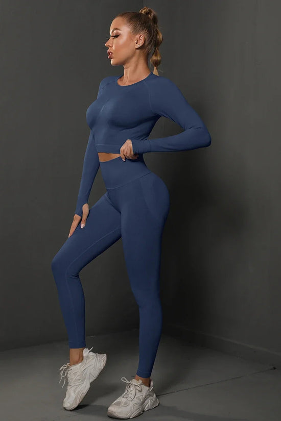 Women's Seamless Long Sleeve Yoga Top FitiqueFit