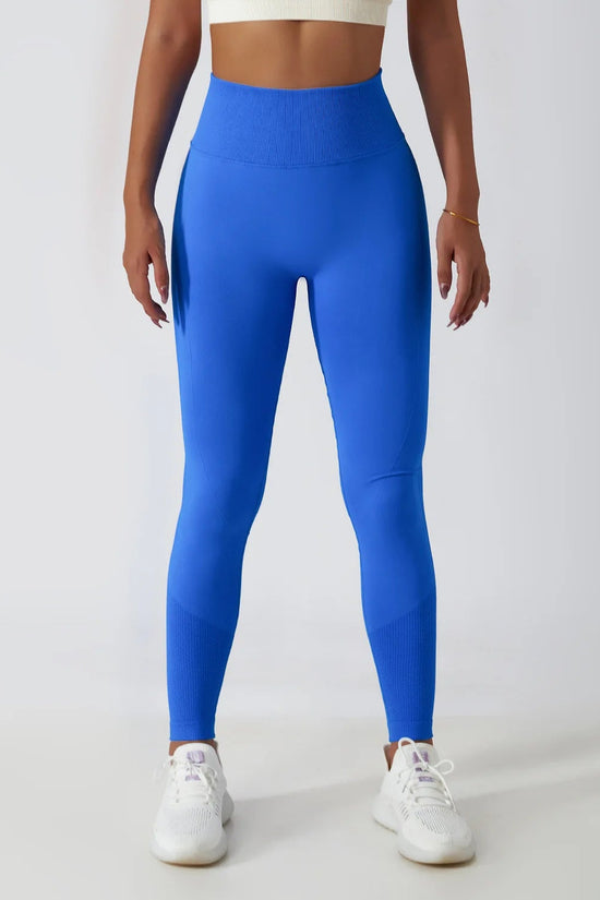 Seamless Ribbed Yoga Leggings – Tummy Control Fit FitiqueFit