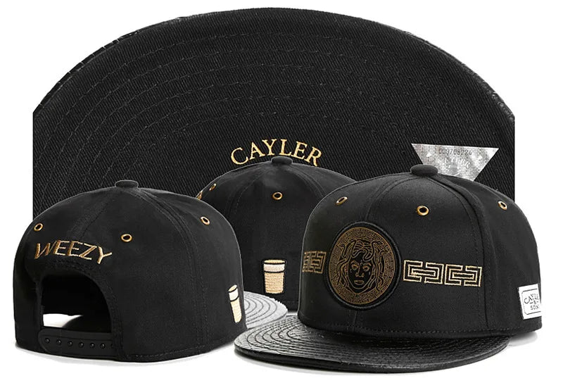 Skull Hand Snapback Hat – Flat Bill Adjustable Baseball Cap FitiqueFit