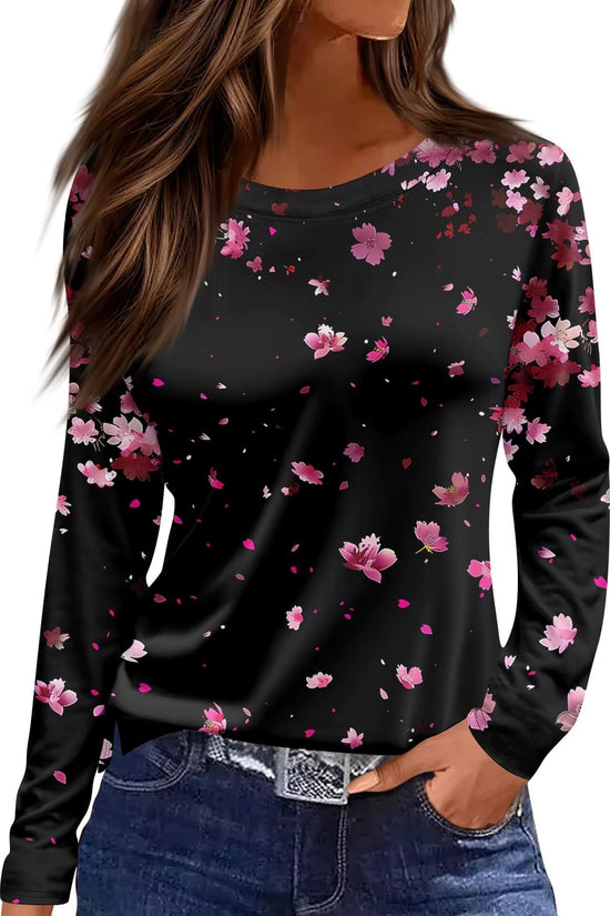 Vintage Floral Mesh Blouse – 9 Styles, S–XXL 