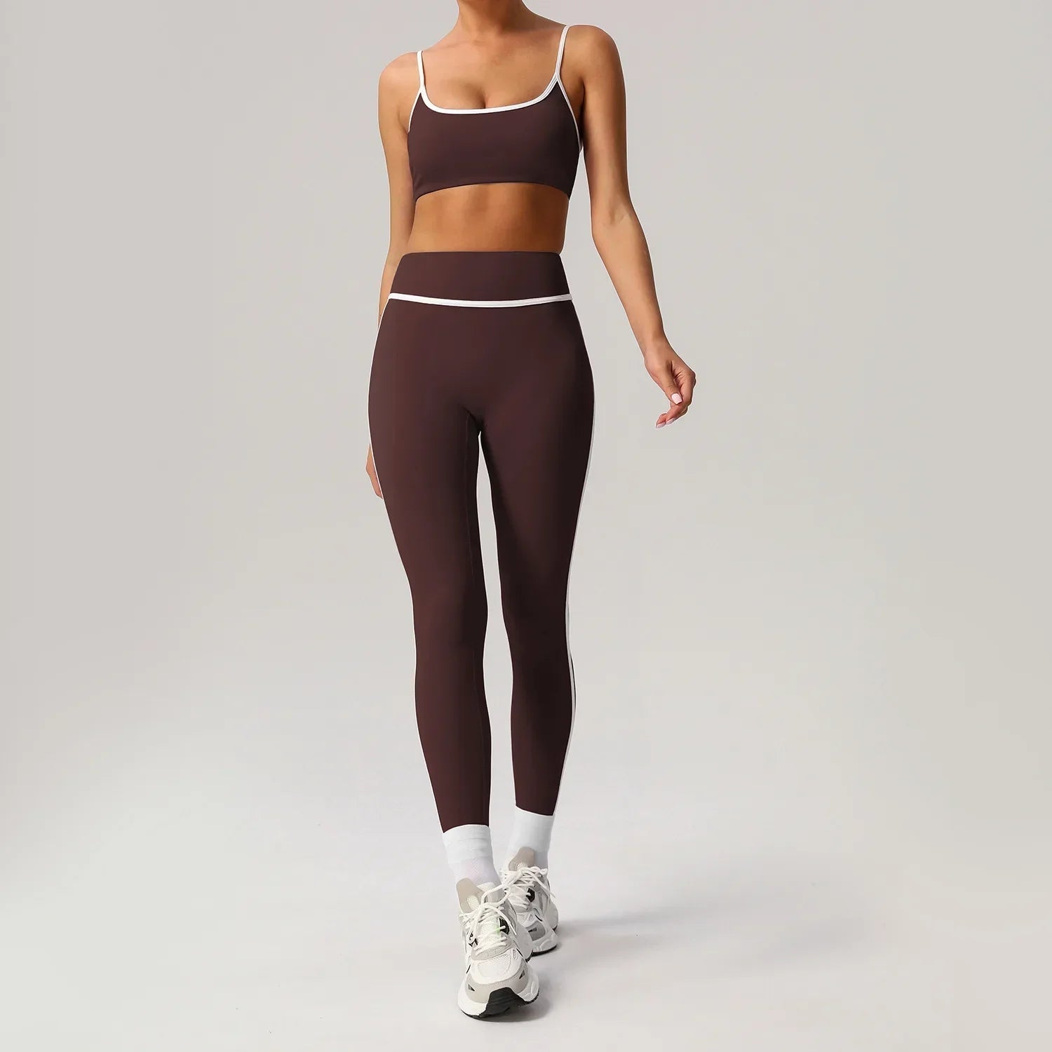 🖤 Seamless Yoga Set – High Waist, Hip-Lifting FitiqueFit
