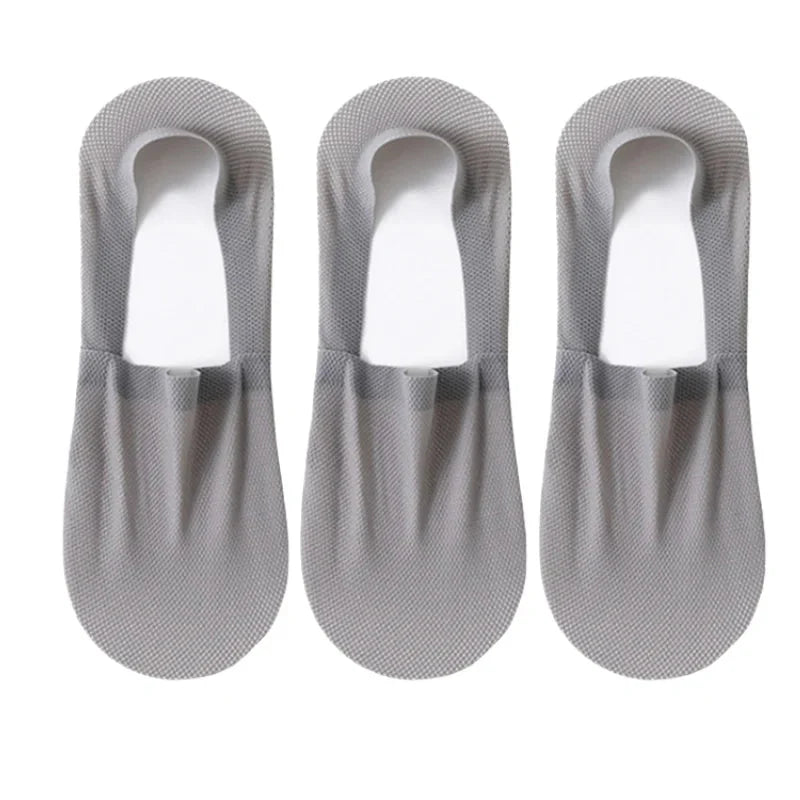 3-Pack Invisible Boat Socks – Breathable Low-Cut Socks 