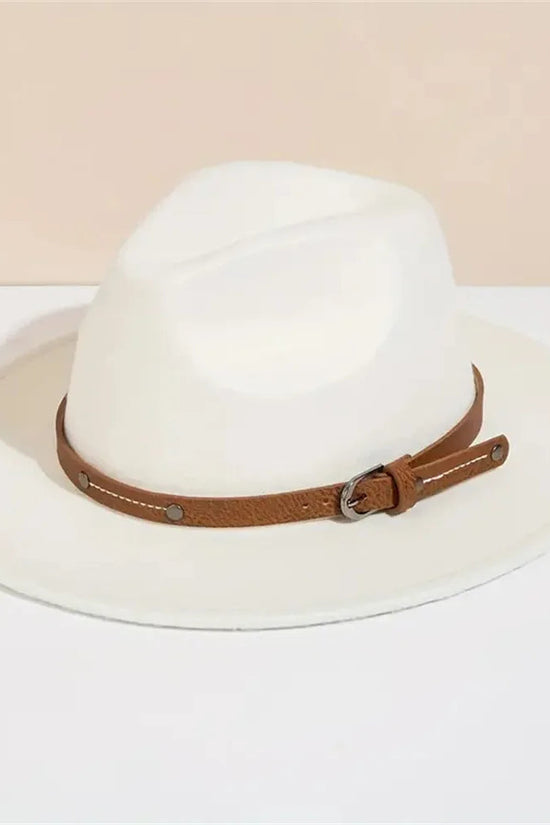 Unisex Wool Fedora – Flat-Brim Felt Hat for Fall & Winter FitiqueFit