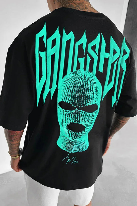 👕 Masked Persona Oversized Harajuku T-Shirt FitiqueFit