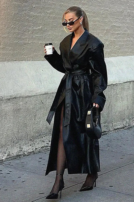 Women Fashion Long Leather Jackets | Diversi Fashion