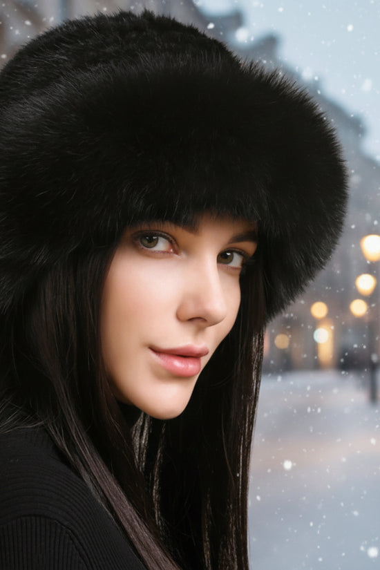 New Genuine Real Natural Knitted Mink Fur Hat Cap Luxury Women Handmade Knit Fashion Winter Headwear Warm Real Fox Fur Beanies FitiqueFit