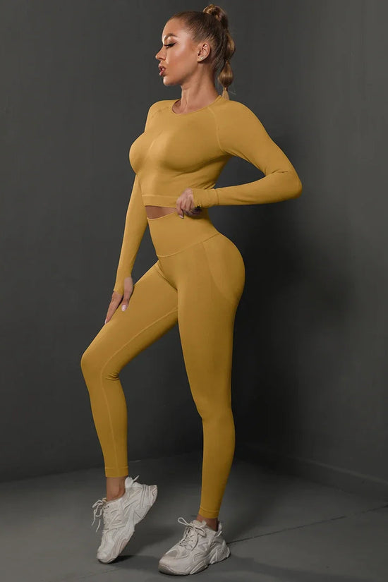 Women's Seamless Long Sleeve Yoga Top FitiqueFit